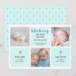 Chic-skript 3 fotokollage blue baby twillingar-fot meddelande