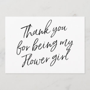 Chic skrivar "tackar dig för att vara min tack kort