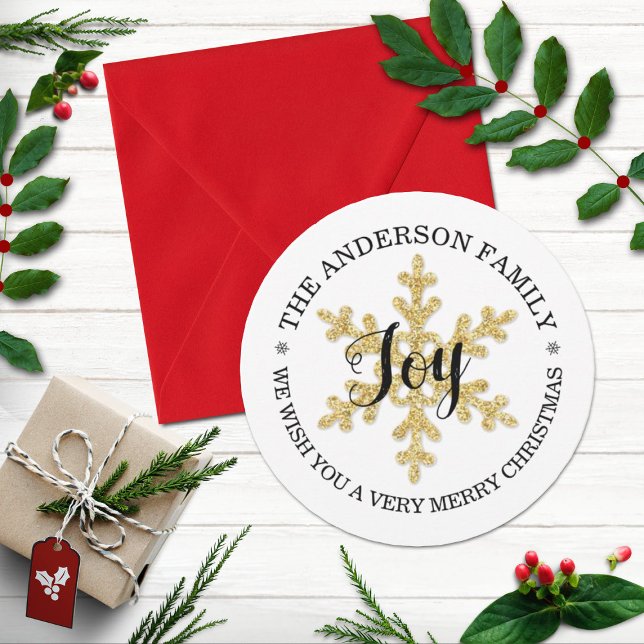 Chic Snöflingor Julkort (Skapare uppladdad)