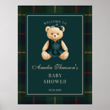 Chic Snygg Teddybjörn Bebis Shower Välkommen