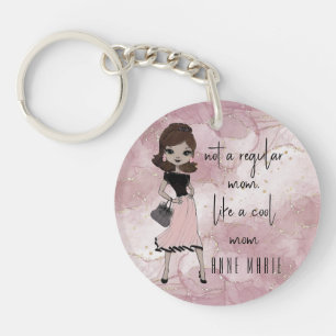Chic Snyggt Dam Rosa Marble Personlig Mamma