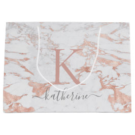 Chic Snyggt Marble och Ro Gold Foil Monogram