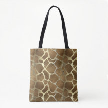 Chic Snyggt Modern Guld Giraffe-utskrift
