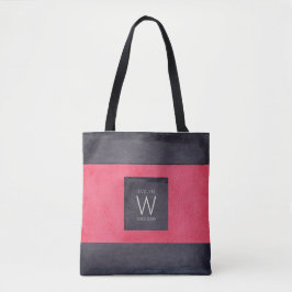 Chic Snyggt Modern Monogram Bunco Queen Tygkasse