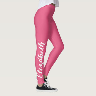 Chic Snyggt Rosa Workout Yoga Sports eget namn Leggings