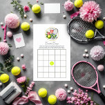 Chic Social Klubb Tennis Bachelorette Bingo<br><div class="desc">Lägg till lite elegans till din bachelorette helg med det här Chic Social Klubb-Tennis-themed Bingo-kortet. Med rosa och vitt rand, tennis-inspirerade motiv och chic typografi är det här spelet perfekt för sport och snyggt firande. En roligt för bachelorette helg eller möhippor är säker på att behållans gäster är underhållna samtidigt...</div>
