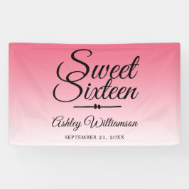 Chic Sommarens Rosa Ombre Sweet 16 16:e födelsedag