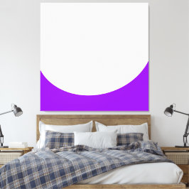 Chic Sommarvit Lila med böjd våglås Canvastryck