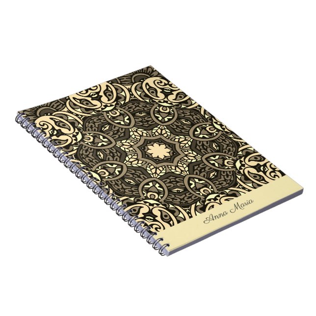 Chic spiral eller möte bok - Mandala Anteckningsbok (Högra Sidan)