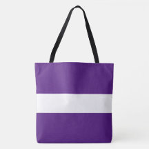 Chic Sporty Roligt Wide Royal Lila White Rand