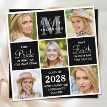 Chic Student 5 Photo Monogram Black Studenten