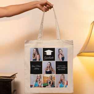 Chic Studenten 6 Photo Collage Keepsaké Gift Tygkasse