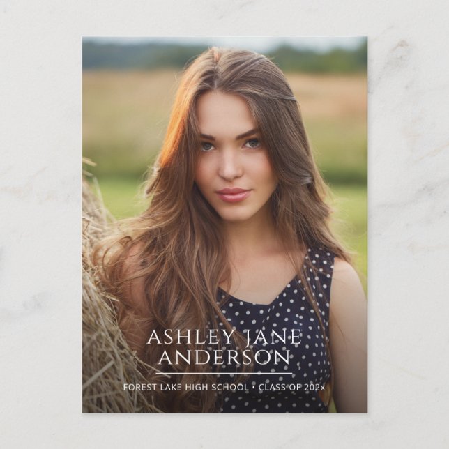 Chic Studenten fotomeddelande Vykort (Framsida)