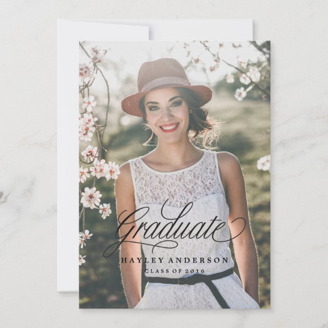 CHIC STUDENTEN INBJUDANDE baby rosa Inbjudningar (Framsida)