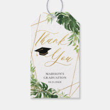 Chic Studenten Tropical Greenery Geometric Favor