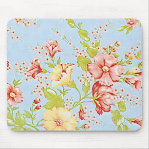 Chic stugablommigt Mousepad Musmatta