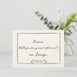 Chic Svan Aesthetic Maid of honor Frieri kort