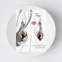 Chic Svart Beige Skönhet Flicka Smycken Visningsko