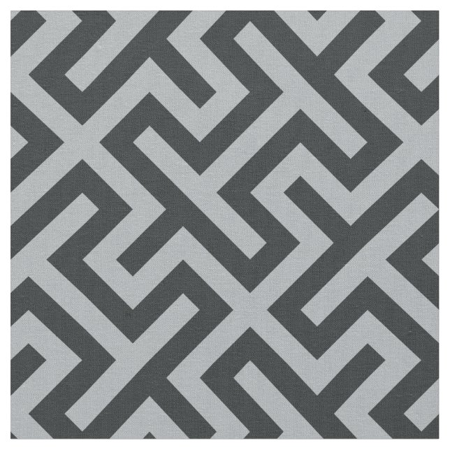 Chic svart och grått abstrakt geometriskt mönster tyg (Närbild)
