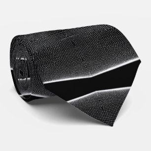 Chic Svarta och vita Abstrakten Rand Modern Stil Slips