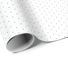 Chic svartvit liten polka dots mönster-gåva