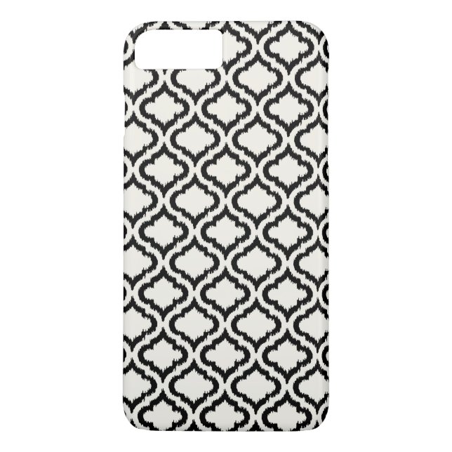 Chic svartvit moroccan mönsterikat Case-Mate iPhone skal (Baksida)