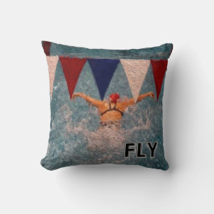 Chic Swimmers Butterfly Stroke Dekorativ kudde