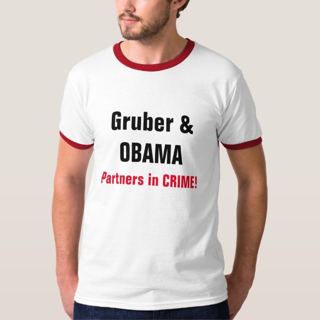 CHIC T-SHIRT_ "Gruber & OBAMA ", Tee Shirt (Framsida)