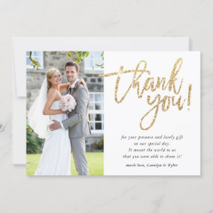 CHIC TACK, ett modernt glam guld glitter-skript Tack Kort