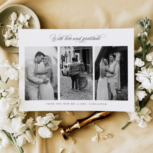 Chic - tack för Bröllop fotopatkort för Anpassning Kort (Skapare uppladdad)