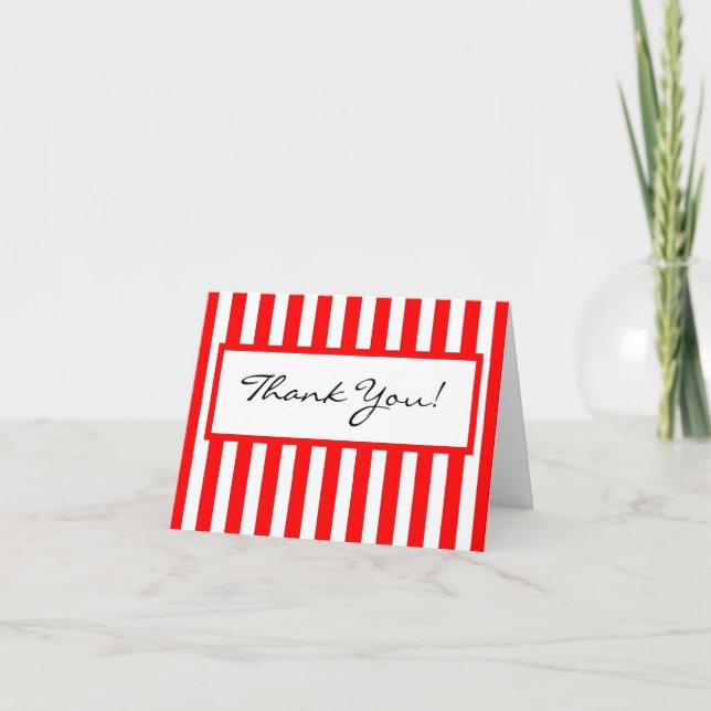 CHIC TACKKORT_01 RED/WHITE RAND TACK KORT (Framsida)