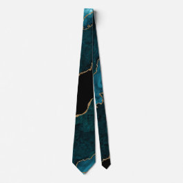 Chic Teal Guld Glitter Agate Marble Bröllop Slips