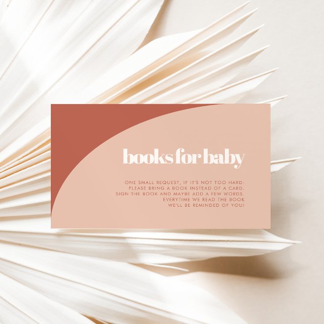 Chic Terracotta babydusch Bokar för Baby Tilläggskort (Skapare uppladdad)