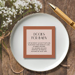Chic Terracotta Könsneutralt Barnbok Förfrågan Tilläggskort<br><div class="desc">Terracotta könsneutrala baby shower Bok Förfrågan inklusionskort. FLER artiklar i vår butik.</div>