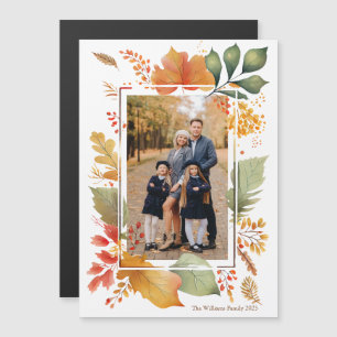 Chic Thanksgiving-familjens fotofyllnadskort