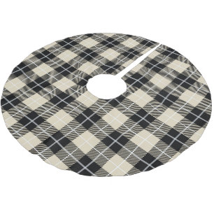 Chic Thompson Camel Tartan Play Mönster Julgransmatta Borstad Polyester