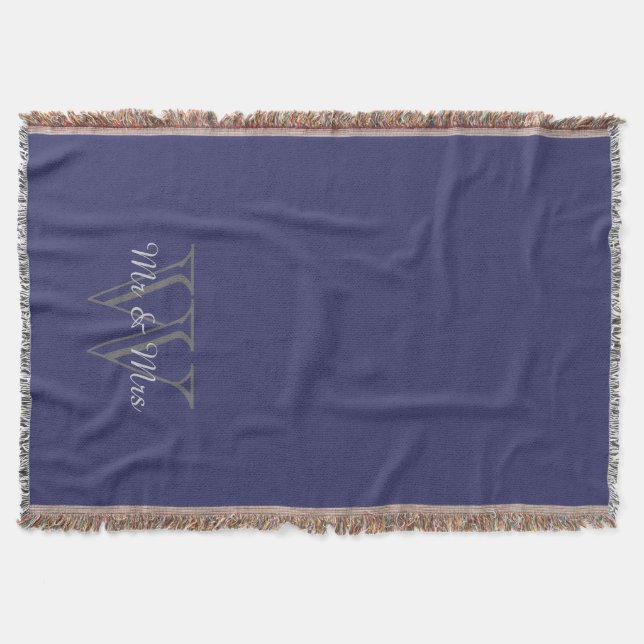 CHIC THROW_"Mr & Mrs" ÖVER MONOGRAM Filt (Framsidan)