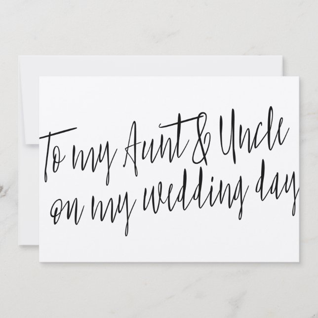 Chic "Till min moster och morbror min bröllopsdag" (Framsida)