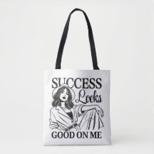 Chic Tote Bag - "Success See Bra on Me"