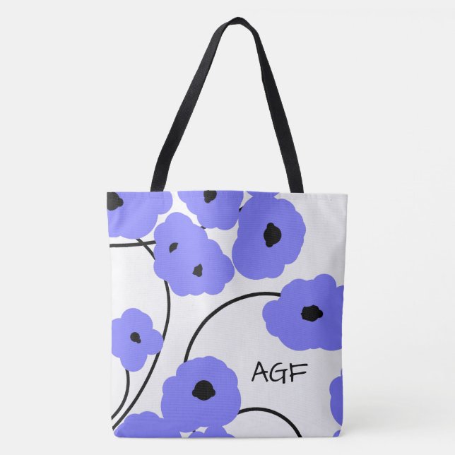 CHIC TOTE_MOD-VINTERGRÖNA- & SVARTVALLMOR TYGKASSE (Framsida)