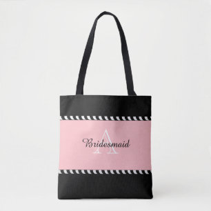 CHIC TOTE_MODERN SOM GIFTA SIG BLUSH/BLACK/WHITE TYGKASSE