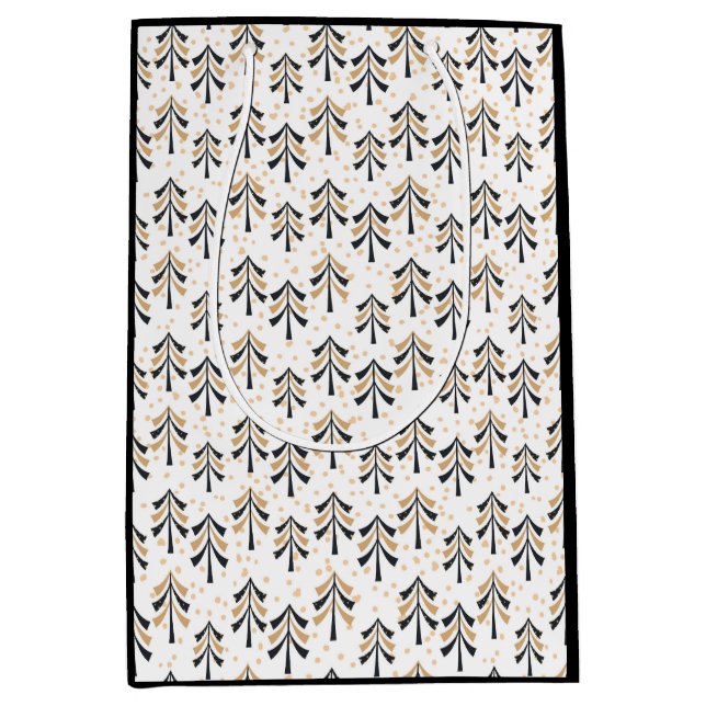 Chic Trendig Black Guld Julgranar Helgdag (Framsidan)