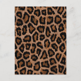 Chic Trendig Leopard Mönster Vykort