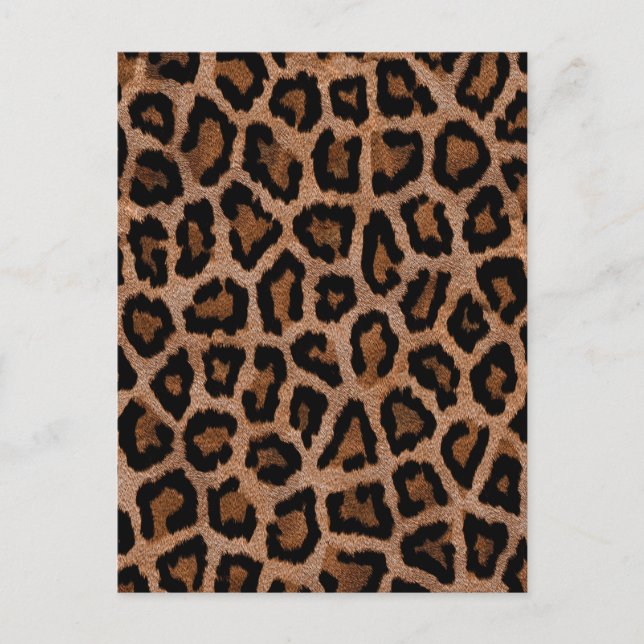 Chic Trendig Leopard Mönster Vykort (Framsida)