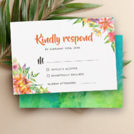 Chic Tropical Watercolor, sommarBröllop OSA