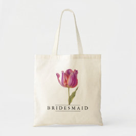 Chic Tulip Blommigt Botanical-Personalize Budget Tygkasse