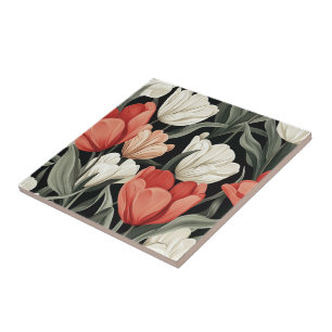 Chic Tulip keramiska plattor för spa-Stil-badkar Kakelplatta