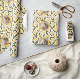 Chic Tulpan Blomma Överrasknings Födelsedag Presentpapper