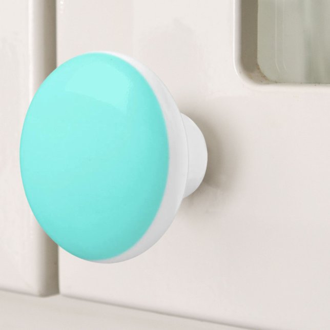 chic turkos aqua Robins Egg Blue Knopp (beach chic turquoise aqua Robins Egg Blue Ceramic Knob)