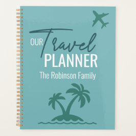 Chic turkos modern anpassningsbar Travel Planner